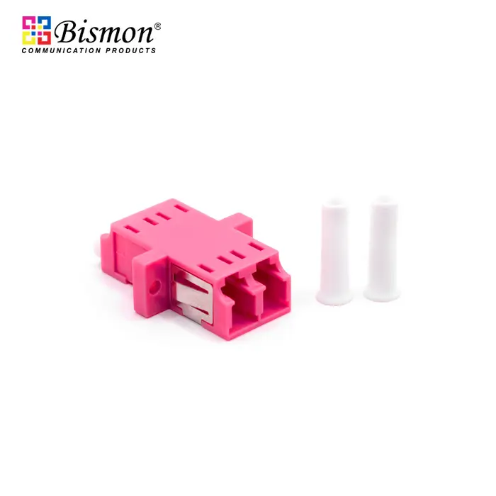 LC-Adapter Duplex Multi-mode OM4 With Flange